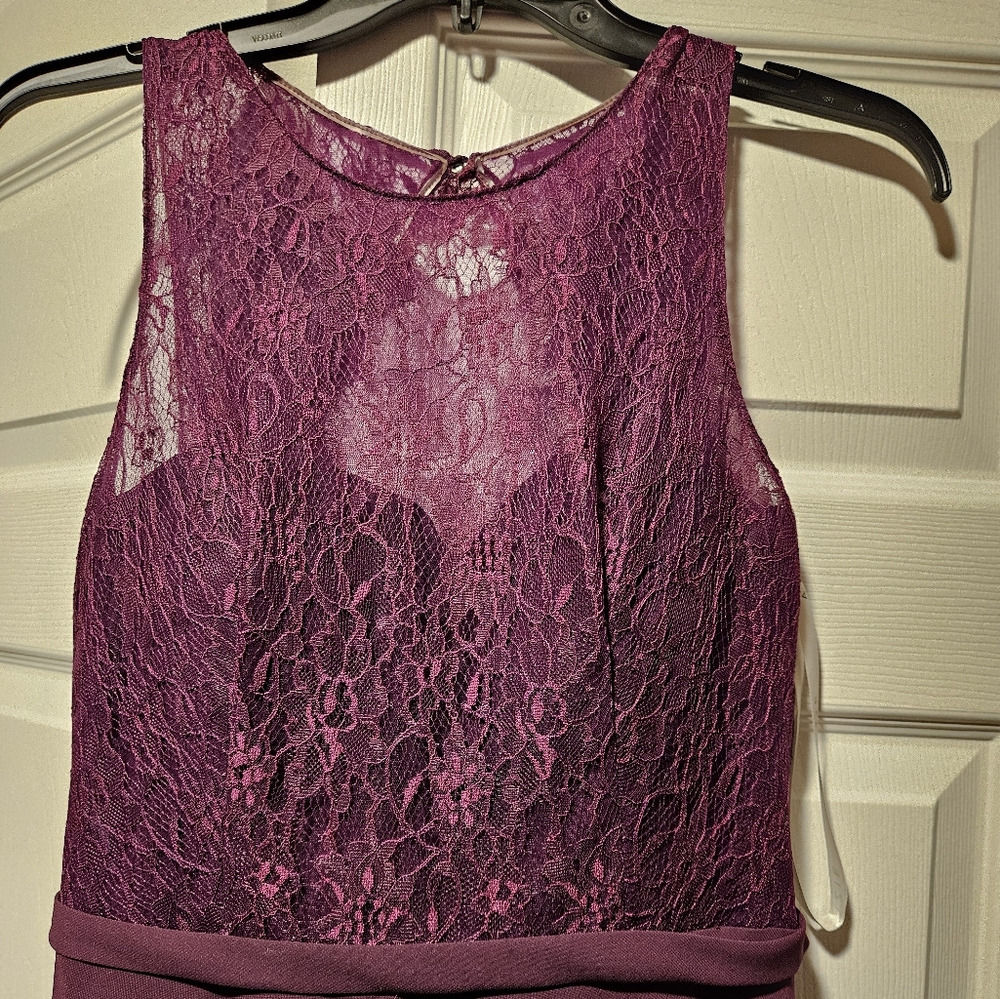 Azazie Frederica, Size 8, Grape